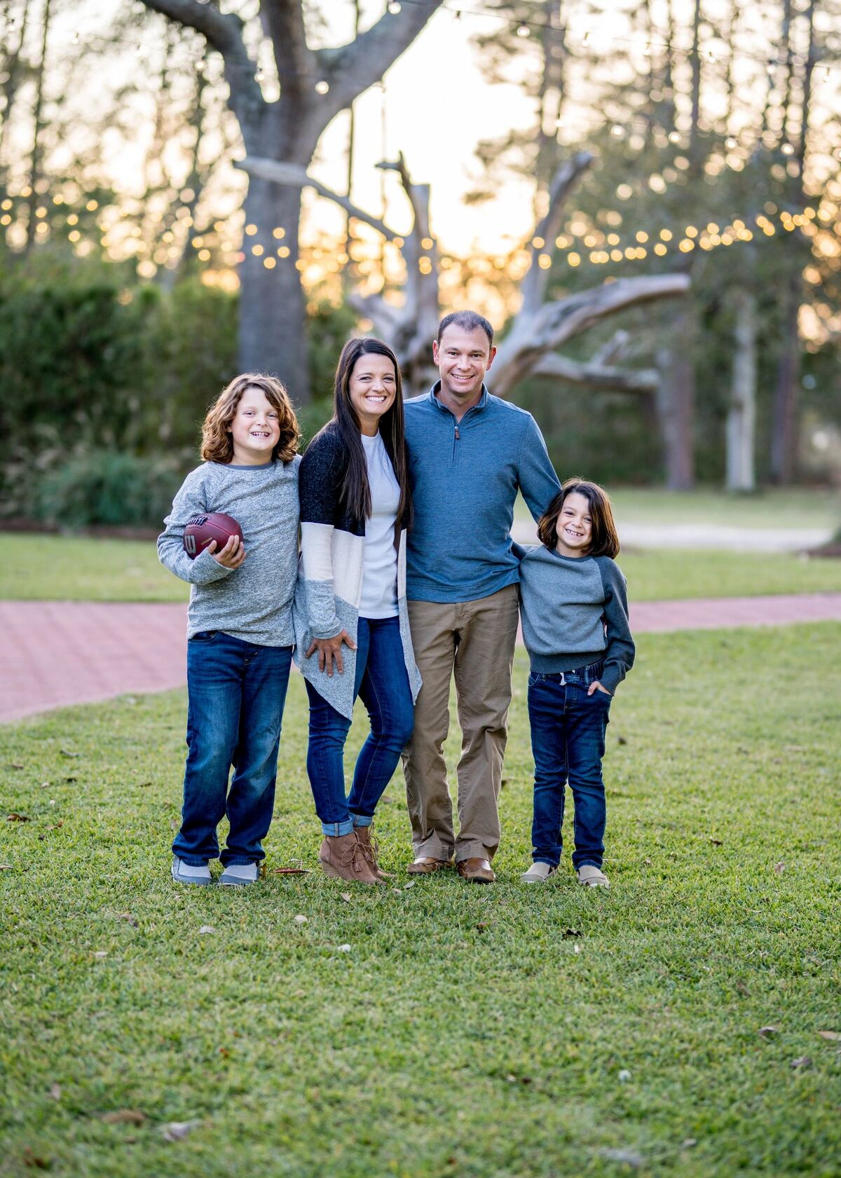 Clint Miller with his family